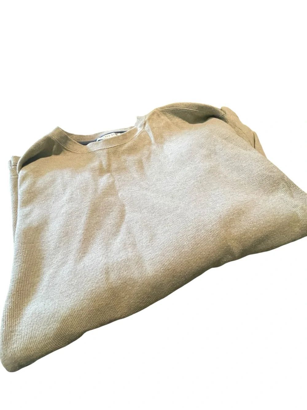 Geoffrey Beene Men's Light Olive Green Crewneck Sweater
